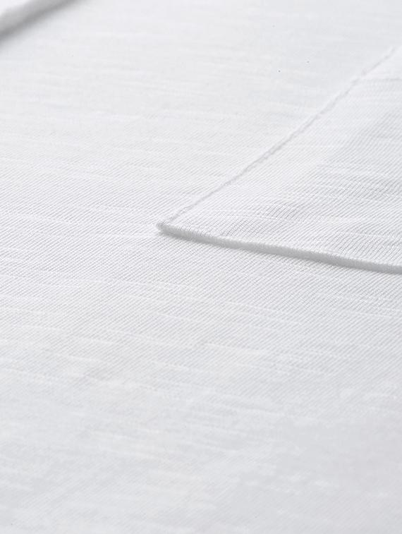 white cotton pocket t-shirt - 15643057 - Zoom Image - 5