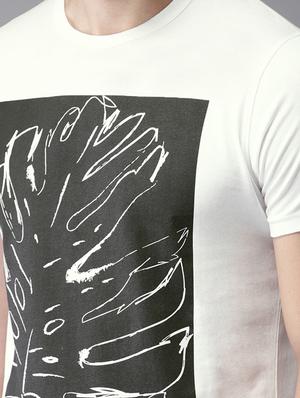 white cotton front print t-shirt - 15643059 - Standard Image - 5