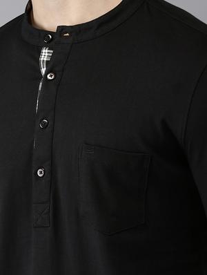 black cotton pocket t-shirt - 15643079 - Standard Image - 5