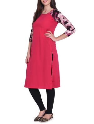 Straight printed sleeves kurta - 15645850 - Standard Image - 2