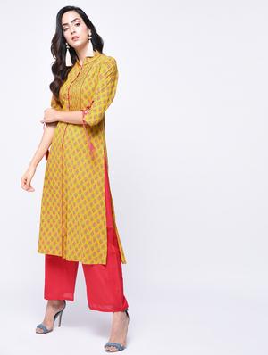 pintucks straight kurta - 15647842 - Standard Image - 2