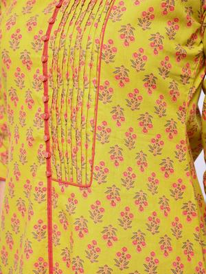 pintucks straight kurta - 15647842 - Standard Image - 5
