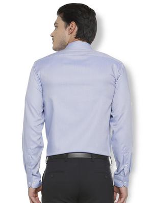 blue cotton formal shirt - 15648331 - Standard Image - 2