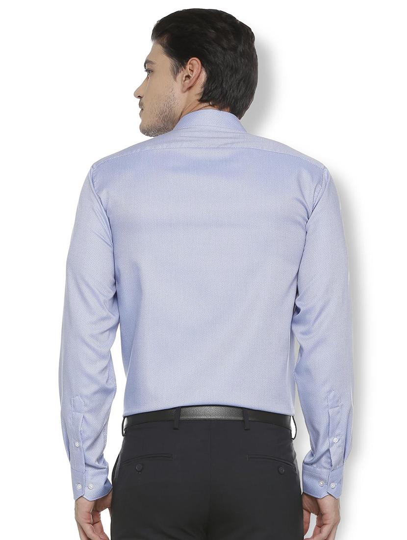 blue cotton formal shirt - 15648331 - Zoom Image - 2