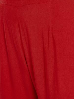 red viscose others trousers - 15648803 - Standard Image - 5