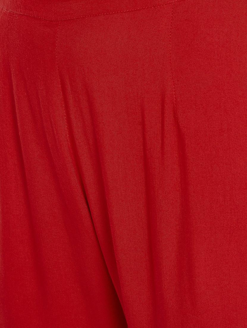 red viscose others trousers - 15648803 - Zoom Image - 5