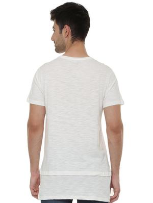 white cotton chest print t-shirt - 15648882 - Standard Image - 2