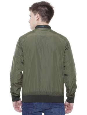 green polyester bomber jacket - 15649081 - Standard Image - 2