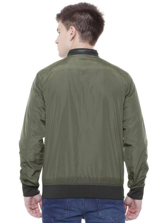 green polyester bomber jacket - 15649081 - Zoom Image - 2