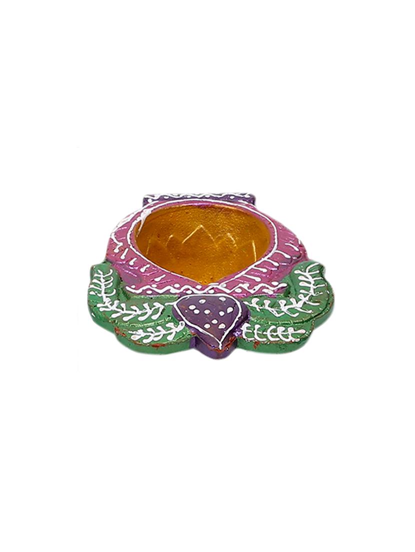 aapno rajasthan kalash design handpainted terracotta diyas - set of 6 - 15649182 - Zoom Image - 5