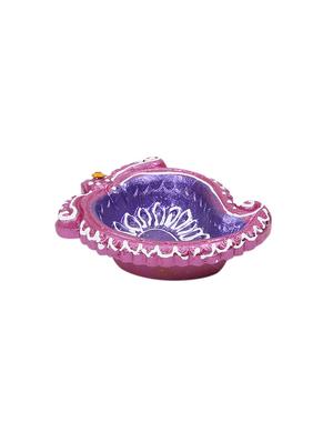 aapno rajasthan mango design handpainted terracotta diyas - set of 6 - 15649183 - Standard Image - 5