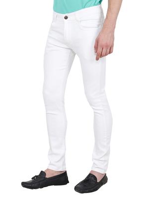 white denim plain jeans - 15649472 - Standard Image - 2