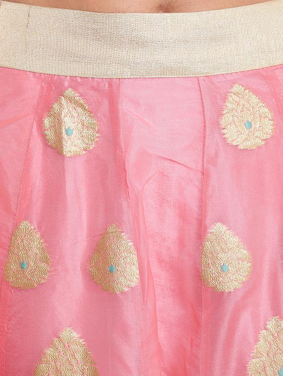 zari flared lehenga set - 15649791 - Zoom Image - 5