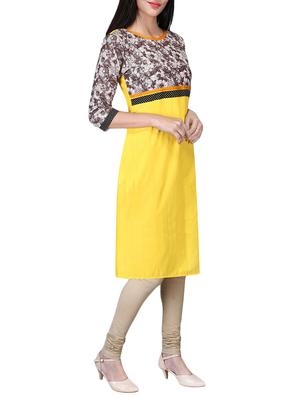 printed straight kurta - 15649960 - Standard Image - 2