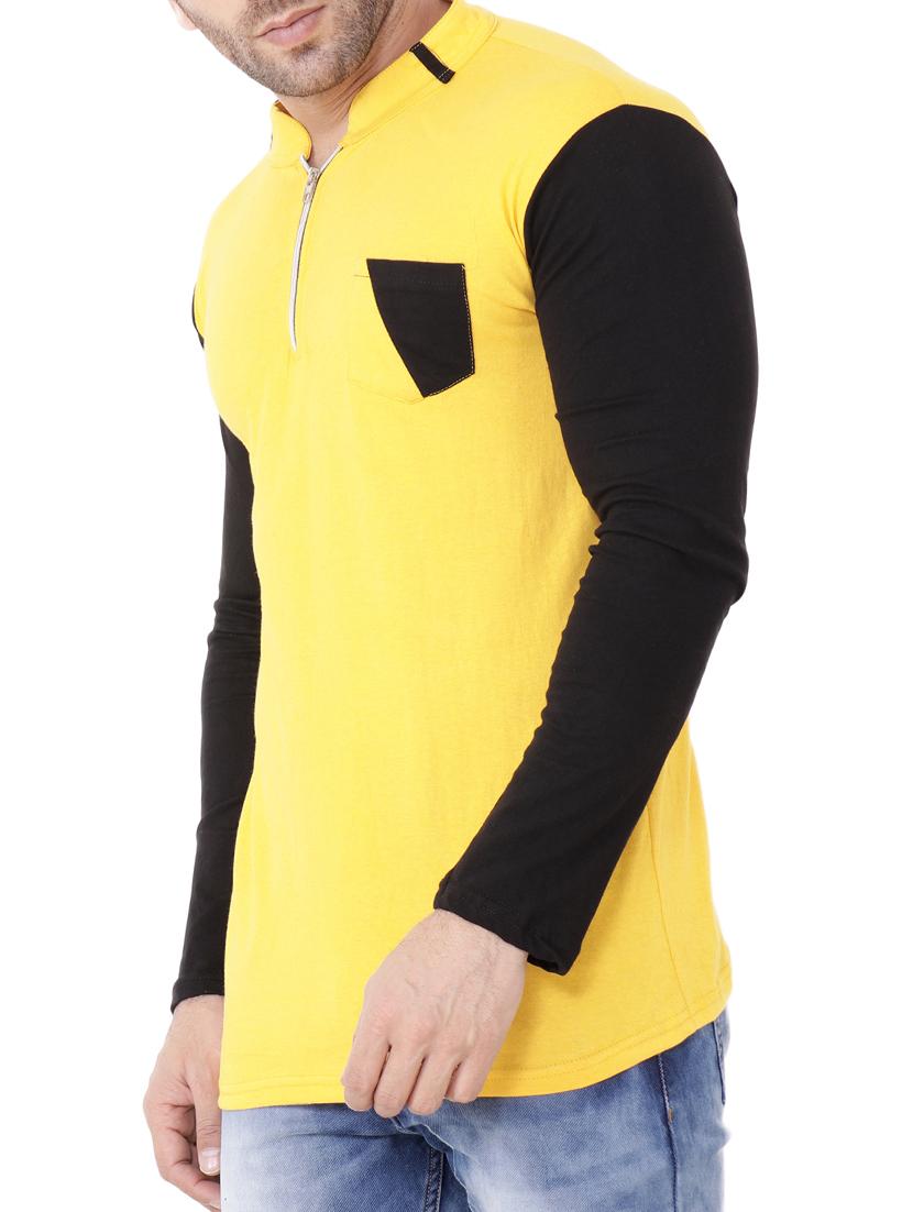 yellow cotton color bock t-shirt - 15651732 - Zoom Image - 2