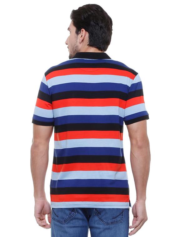 multi colored striped pocket t-shirt - 15652233 - Zoom Image - 2