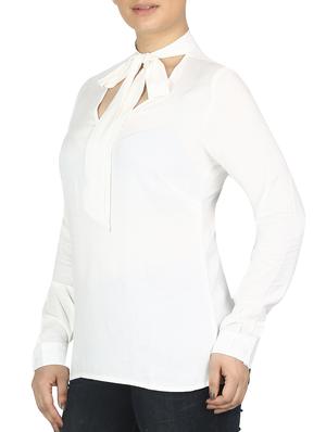 white viscose regular top - 15653378 - Standard Image - 2