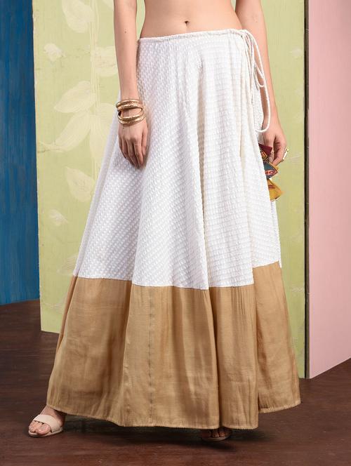 self-design drawstring tassels detail skirt - 15653692 - Standard Image - 1