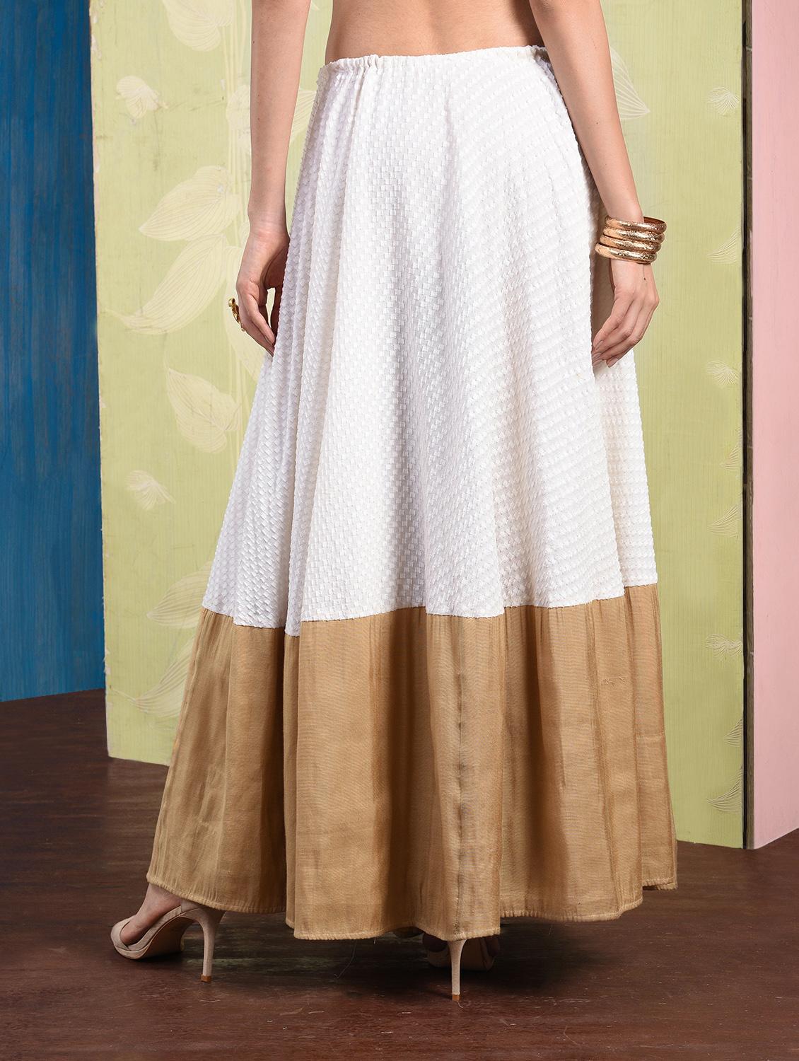 self-design drawstring tassels detail skirt - 15653692 - Zoom Image - 2