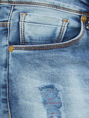 stone washed distressed jeans - 15653983 - Standard Image - 5
