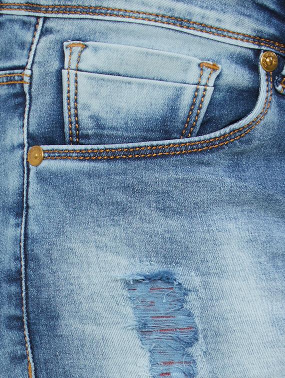 stone washed distressed jeans - 15653983 - Zoom Image - 5
