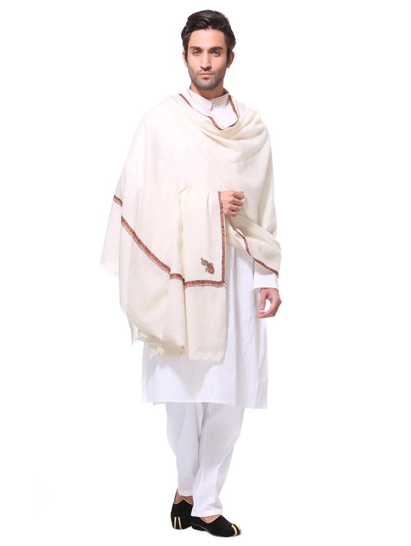 beige pashmina shawl - 15654330 - Zoom Image - 2