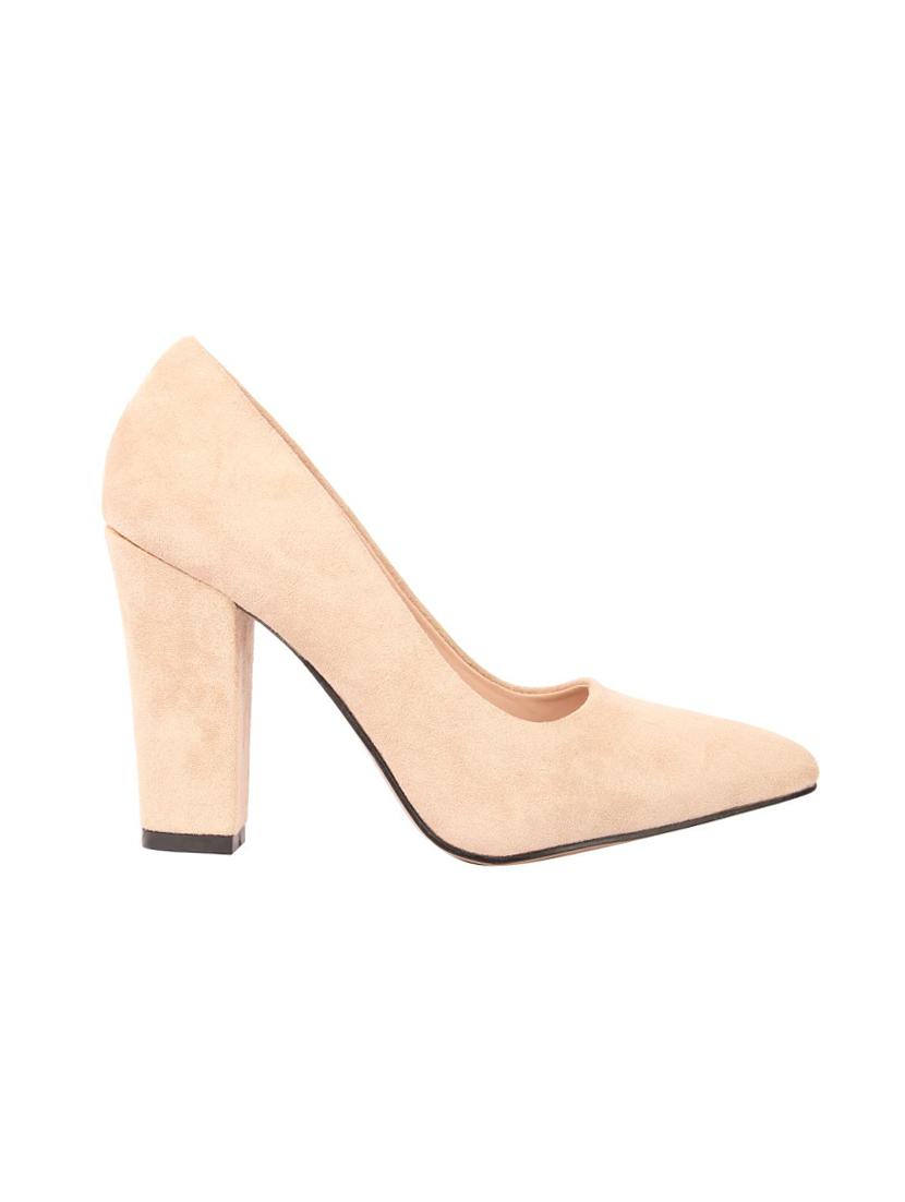 beige suede slip on pumps - 15654437 - Zoom Image - 2