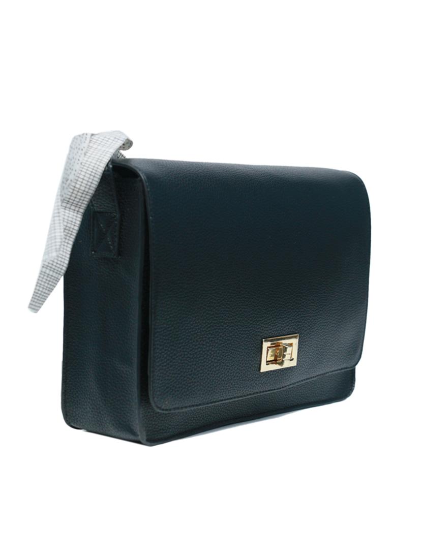 black leatherette (pu) regular sling bag - 15654799 - Zoom Image - 5