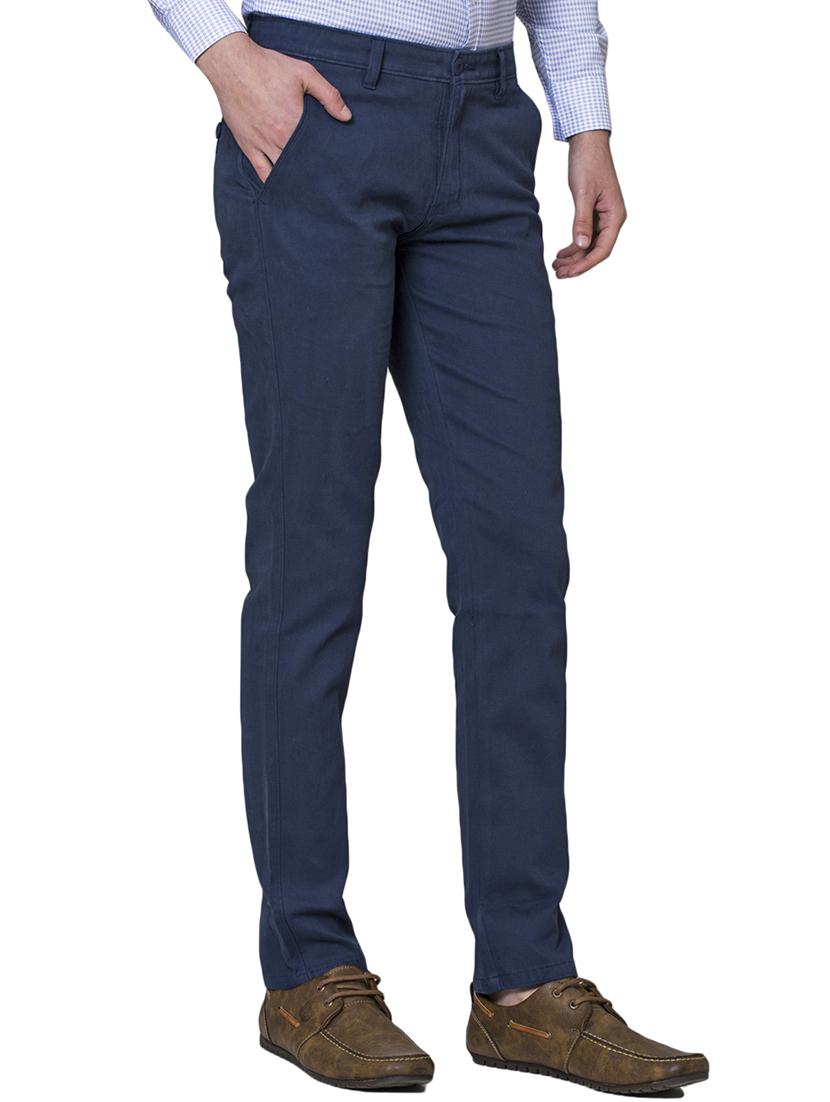 blue cotton chinos - 15655154 - Zoom Image - 2