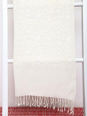 pashmina self jaal tonal embroidered - 15655320 - Standard Image - 2
