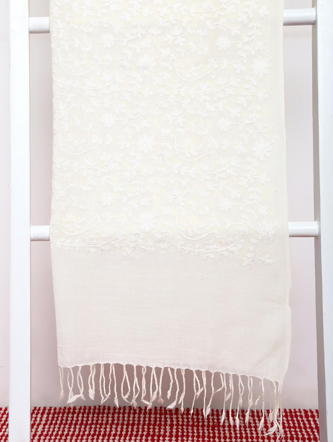 pashmina self jaal tonal embroidered - 15655320 - Zoom Image - 2
