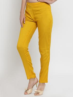 flat front mid waist trouser - 15656753 - Standard Image - 2
