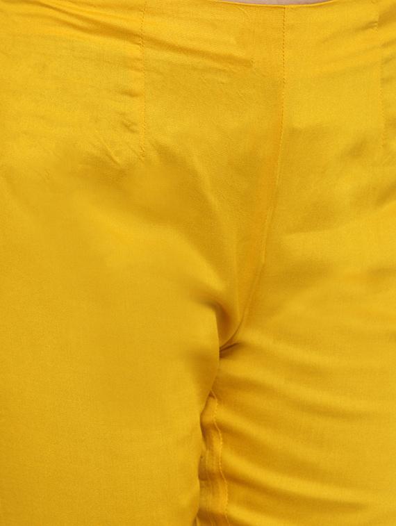 flat front mid waist trouser - 15656753 - Zoom Image - 5