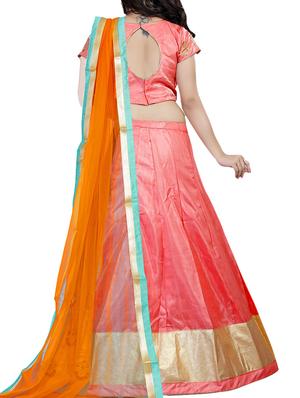 Embroidered flared lehenga - 15657045 - Standard Image - 2