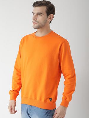 orange fleece sweatshirt - 15670938 - Standard Image - 2