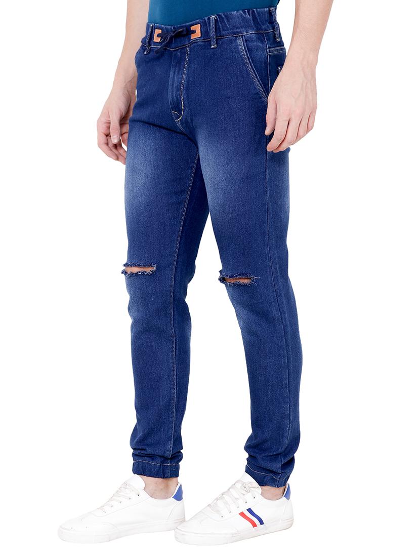 dark blue denim joggers - 15674280 - Zoom Image - 2