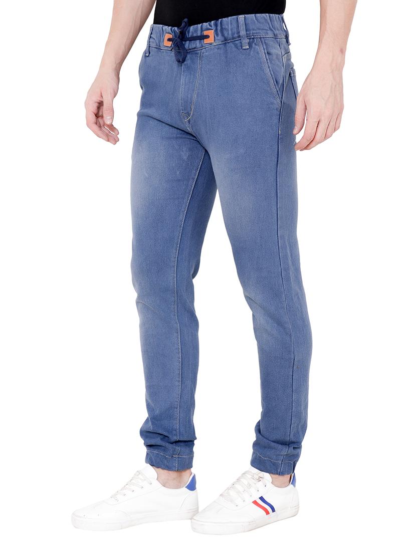 light blue denim joggers - 15674281 - Zoom Image - 2