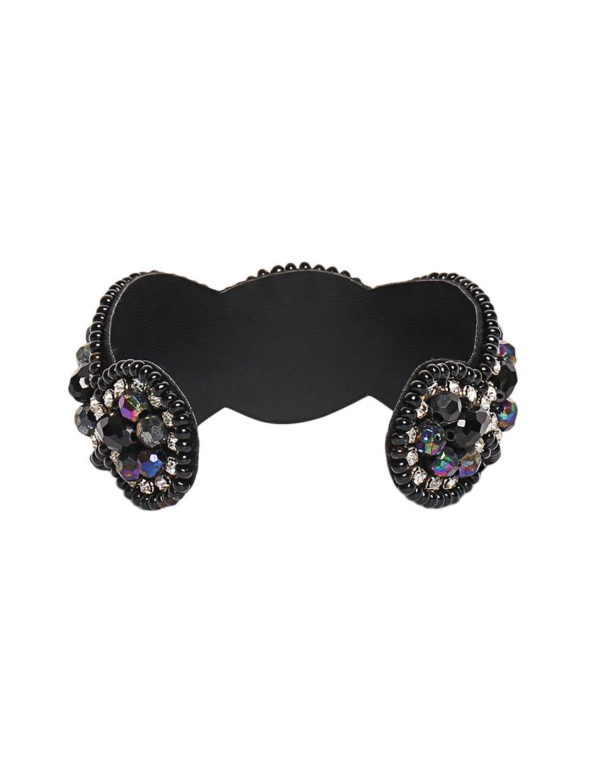 black satin beaded bracelet - 15674965 - Zoom Image - 2