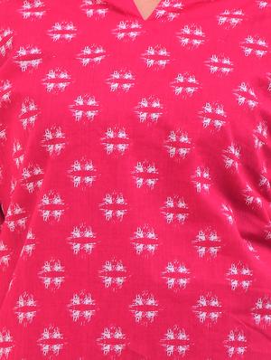 Printed straight kurti - 15676020 - Standard Image - 5