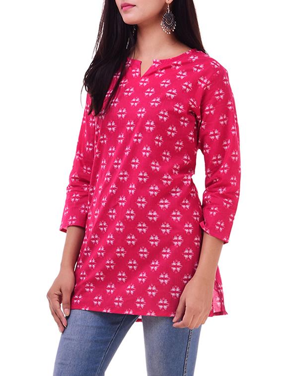 Printed straight kurti - 15676020 - Zoom Image - 2
