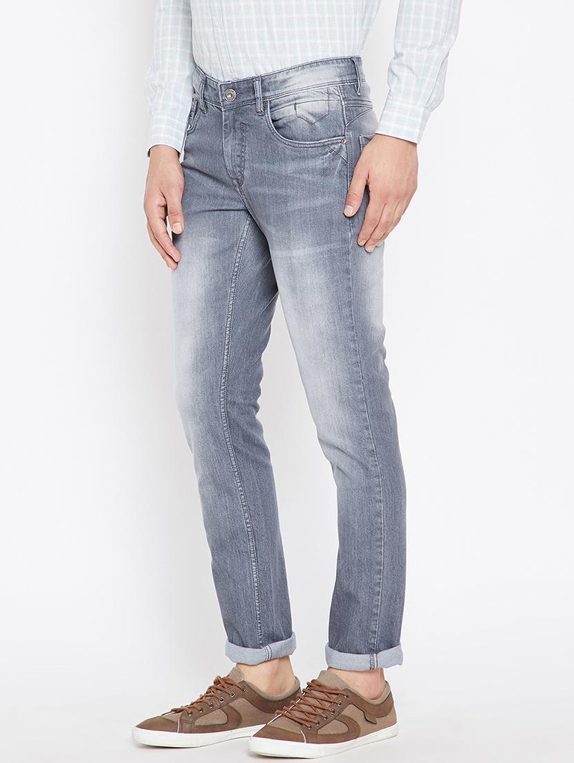grey denim washed jeans - 15676044 - Zoom Image - 2