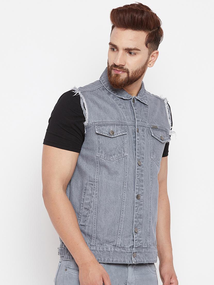 grey denim jacket - 15676065 - Zoom Image - 2
