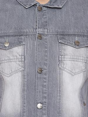 grey denim jacket - 15676067 - Standard Image - 5