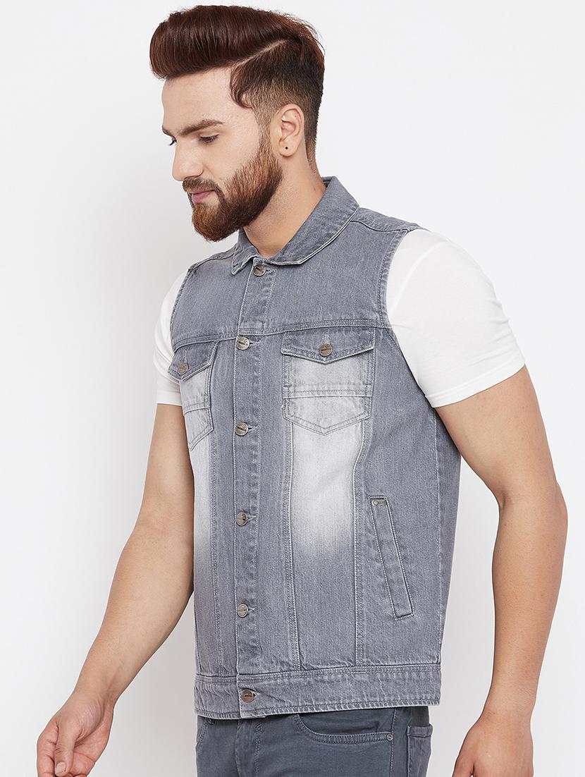 grey denim jacket - 15676067 - Zoom Image - 2