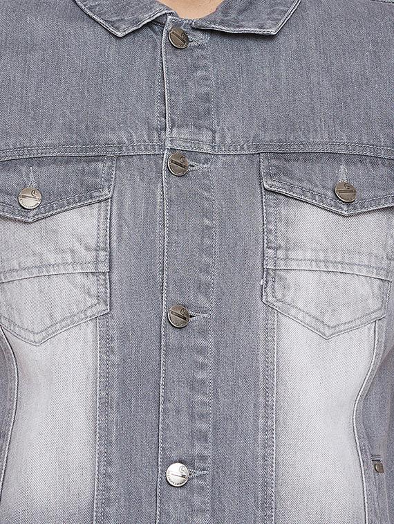 grey denim jacket - 15676067 - Zoom Image - 5