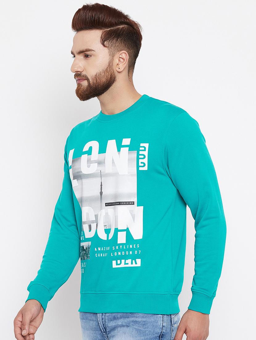 blue cotton sweatshirt - 15676131 - Zoom Image - 2