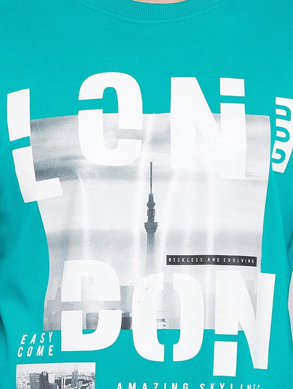 blue cotton sweatshirt - 15676131 - Zoom Image - 5