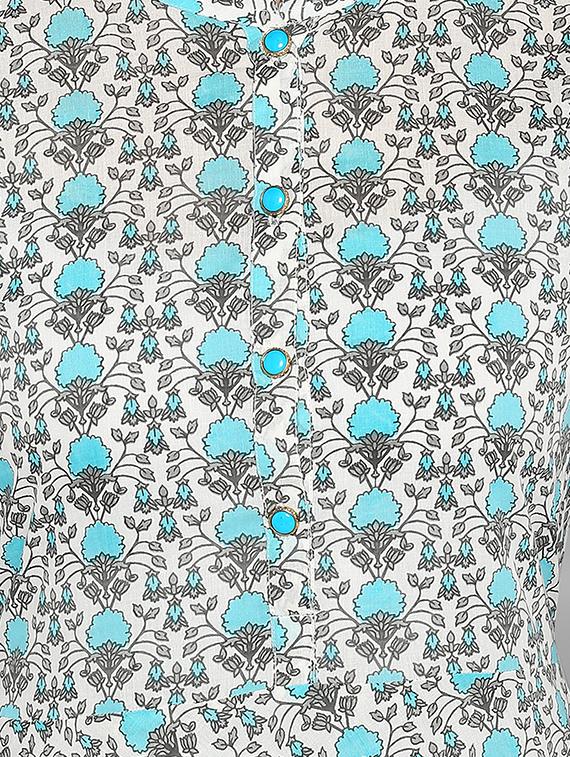 printed flared kurta - 15676579 - Zoom Image - 5