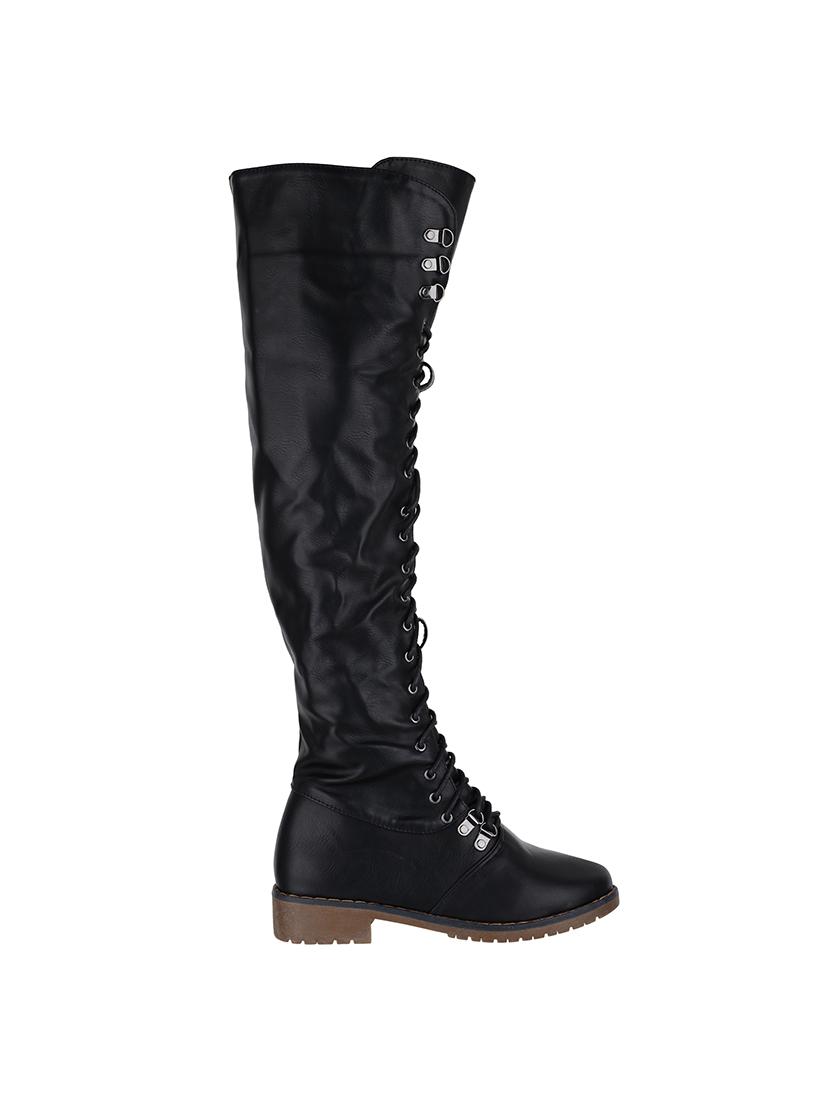 black knee length boots - 15677889 - Zoom Image - 2
