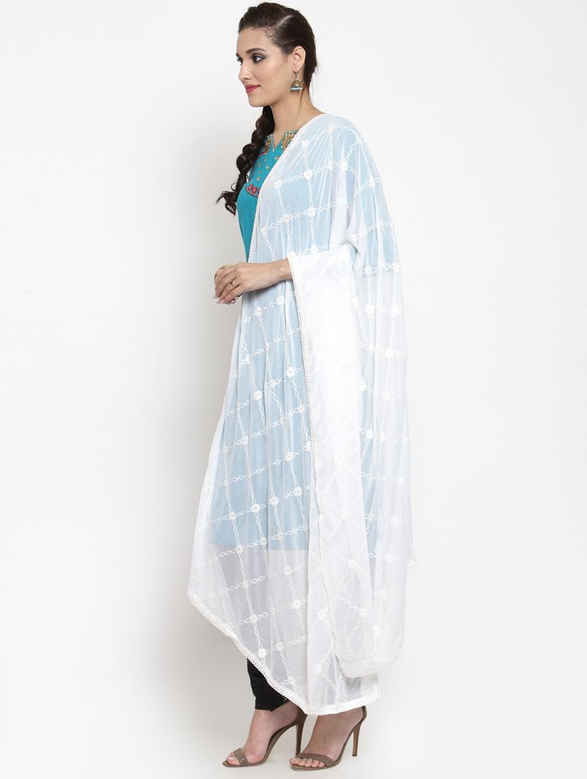 embroidered nazneen dupatta - 15678401 - Zoom Image - 2
